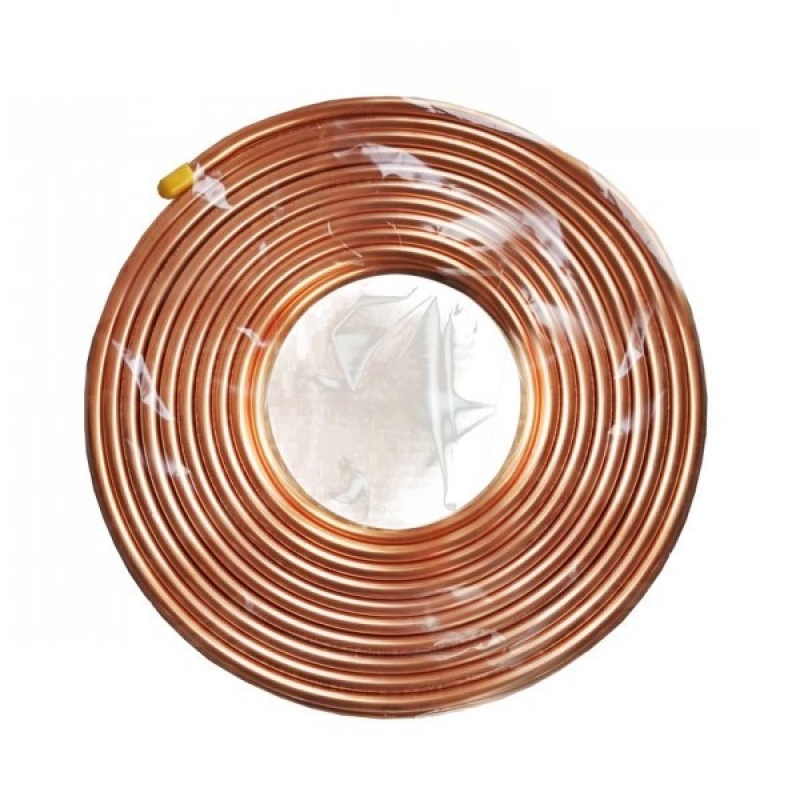 Труба мідна 3/8“ Halcor (9,53 х 0,81 мм) Бухта 50 м. Труба мідна м“яка 9 мм. для кондиціонерів, Греція