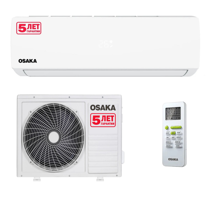 Кондиціонер Osaka  ST-36HH серія Elite (100м2, -7°С/+48°С, R410, ON/OFF)