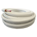 Мідна труба в ізоляції спарена 1/4“ + 3/8“ WHITE PE 9mm BRISCOOL Біла, Ізоляція 9 мм, Туреччина