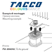 Віброопори Vecamco TACCO - 4 шт (Навантаження 348 кг). Антивібраційні вставки для кондиціонерів, Червоні