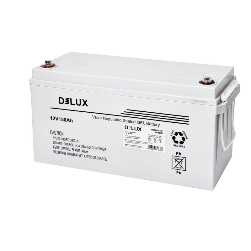 Гелевий акумулятор DELUX LB 12V 150AH Гелевий акумулятор DELUX LB 12V 150AH